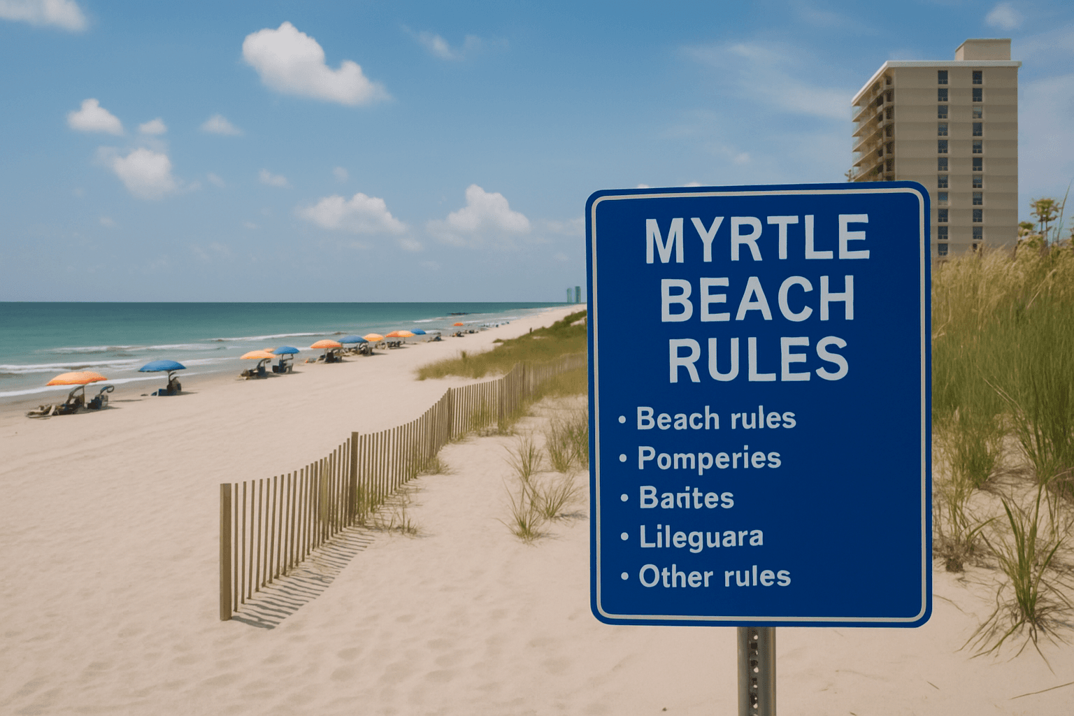 Know all the beach rules at Myrtle Beach before you head out.
