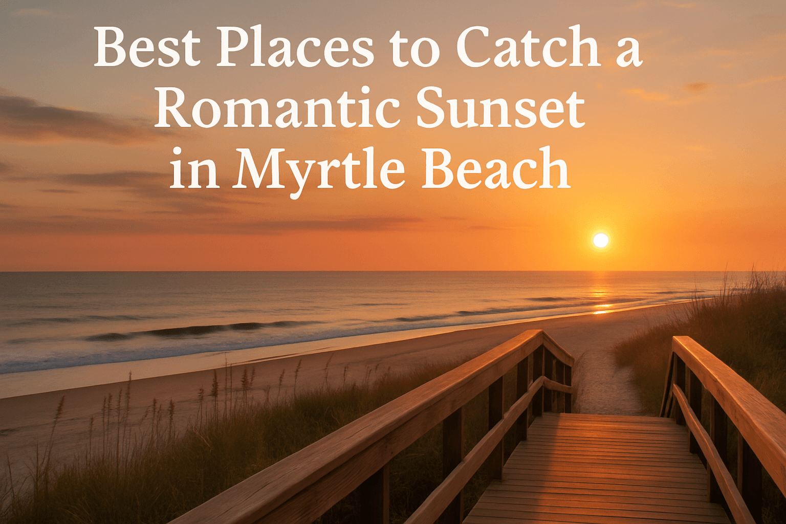 Best Place to catch a romantic sunset in Myrtle Beach