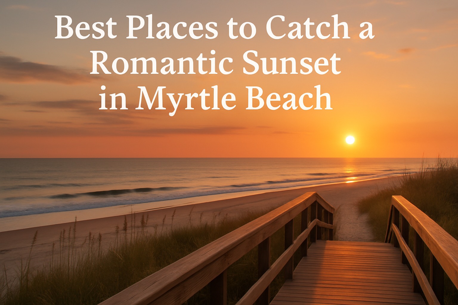 Best Place to catch a romantic sunset in Myrtle Beach